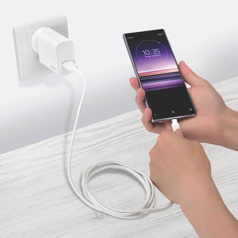 Bonelk Long-Life USB-A to USB-C 60W Cable 2m White