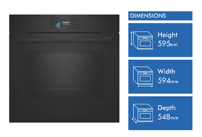 Bosch Series 8 Accentline 60cm Pyrolytic Oven with Added Steam and Microwave