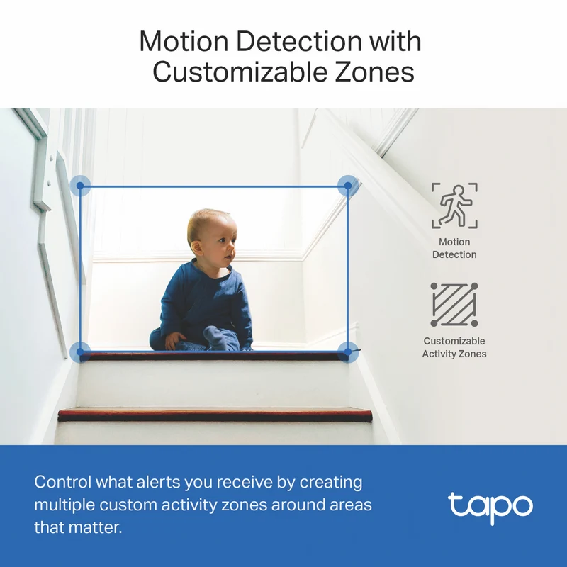TP-LINK Tapo 2k Pan/Tilt Home Security Wi-Fi Camera