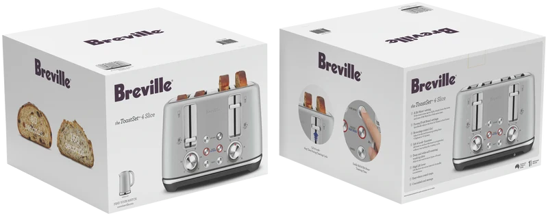 Breville the ToastSet 4 Slice - Light Grey