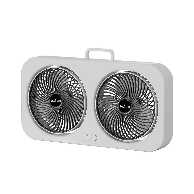 Tragbarer Doppel USB-C Ventilator mit 360° Verstellbaren Ventilatorköpfen – Ventovia