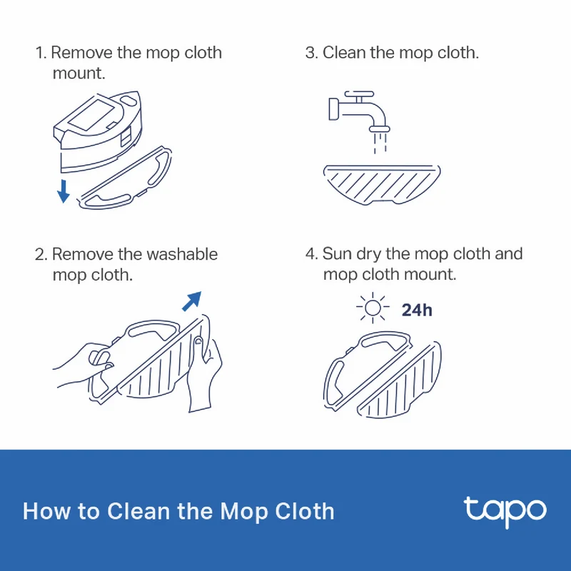 TP-LINK Tapo Robot Vacuum Washable Mop Cloth