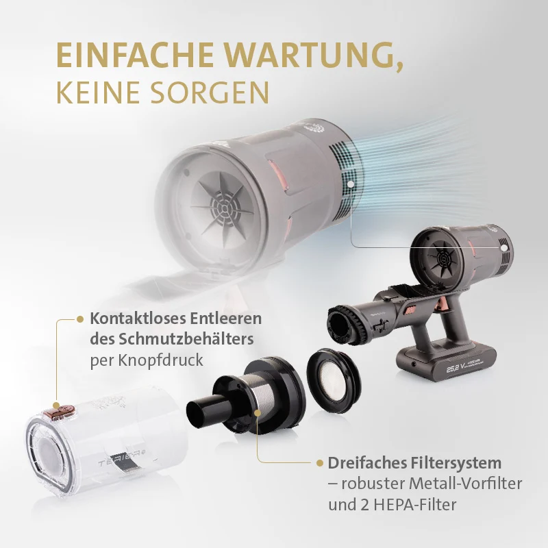 Stabstaubsauger ETA Terier 3 in 1, 5247 90000 braun