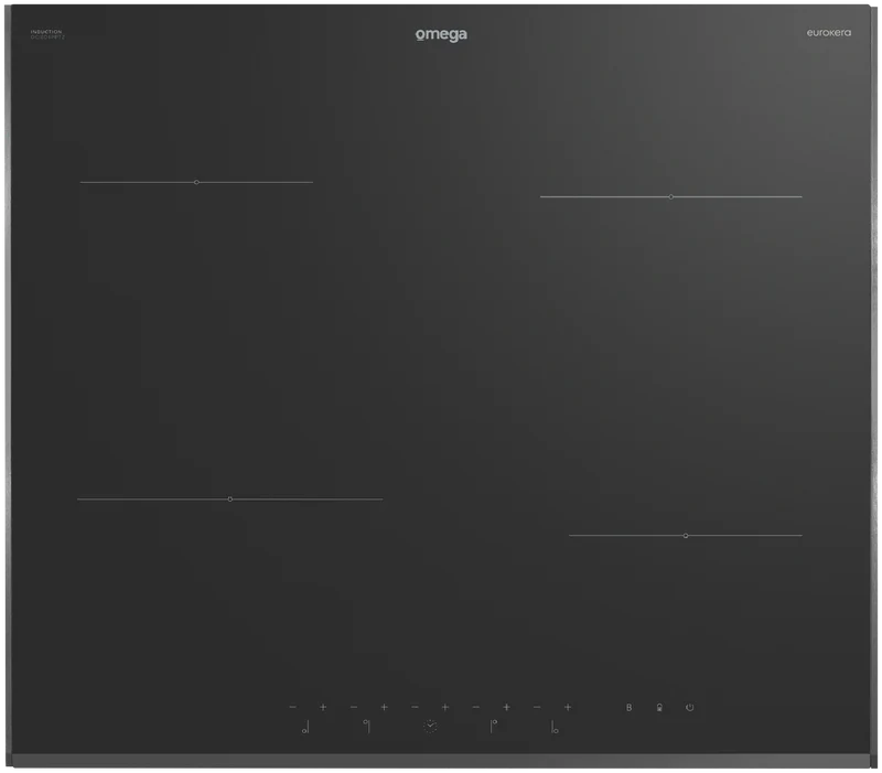 Omega 60cm Induction Cooktop, 10 Amp Power Phasing