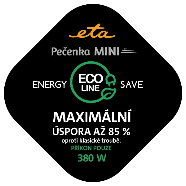 Elektrischer Backtopf ETA Pečenka MINI 1133 90000 schwarz