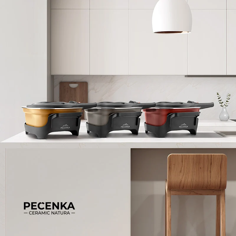 Elektrischer Backtopf ETA Pečenka Ceramic Natura 0133 90052 beige