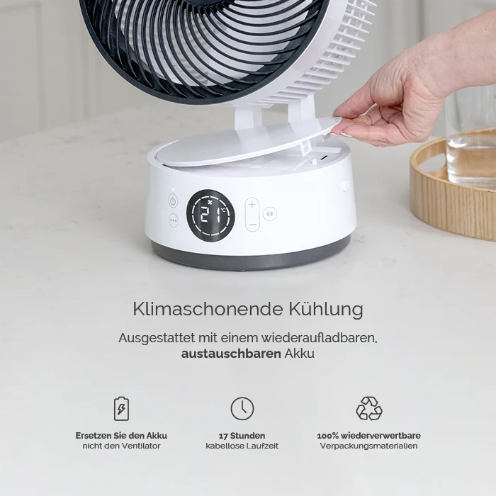 MeacoFan Sefte® 8 Tischventilator mit Akku