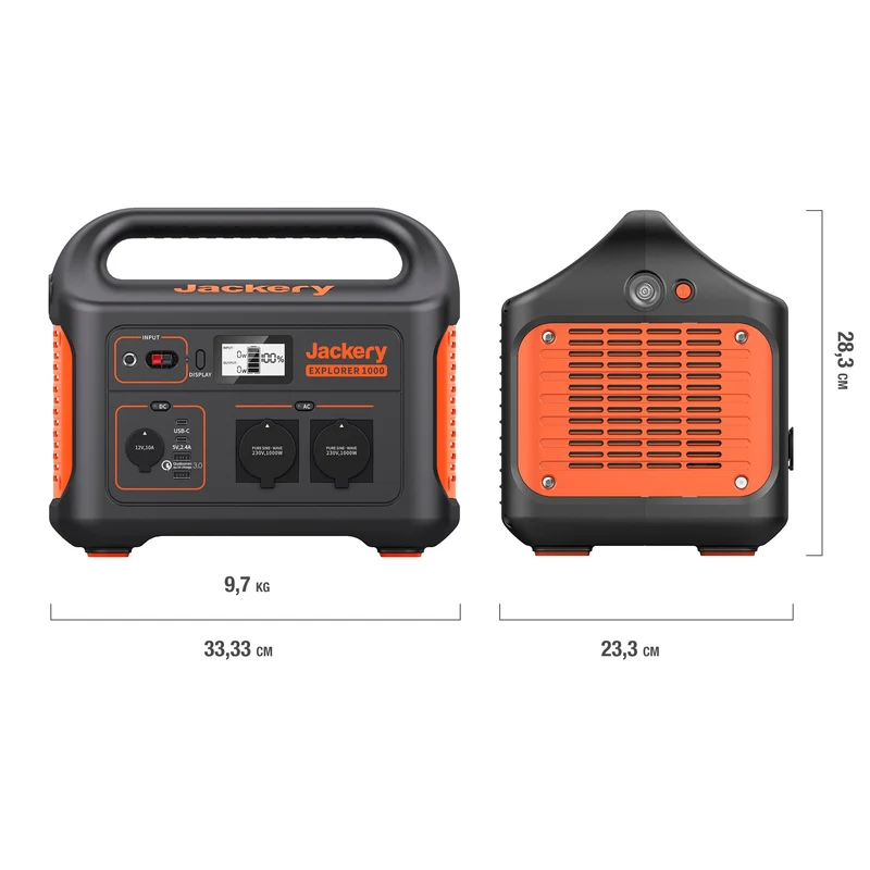 Jackery Explorer 1000 Tragbare Powerstation (Generalüberholt)