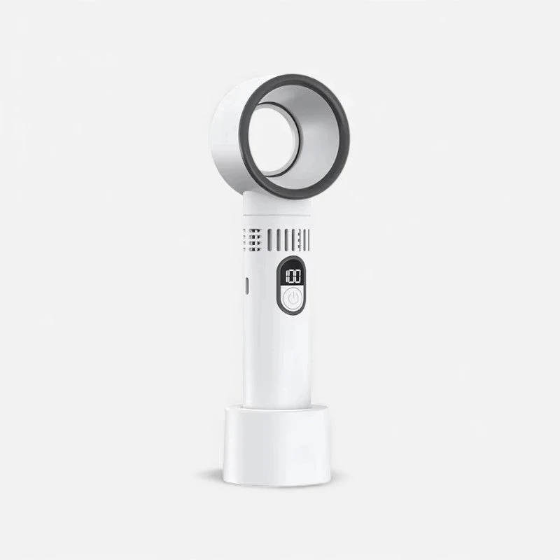 Aurevo Tragbarer Ventilator Ohne Rotorblätter mit LED-Display und USB-Aufladung