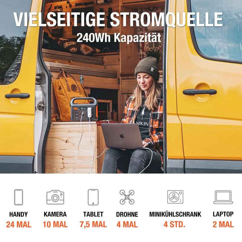 Jackery Explorer 240 Tragbare Powerstation (Generalüberholt)