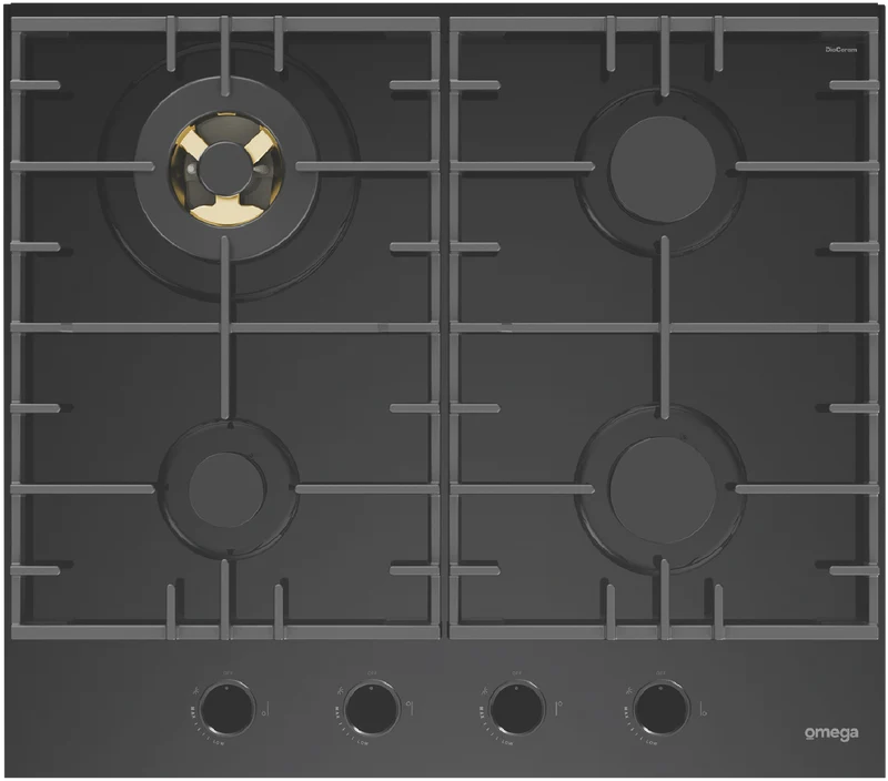 Omega 60cm Gas on Glass Cooktop