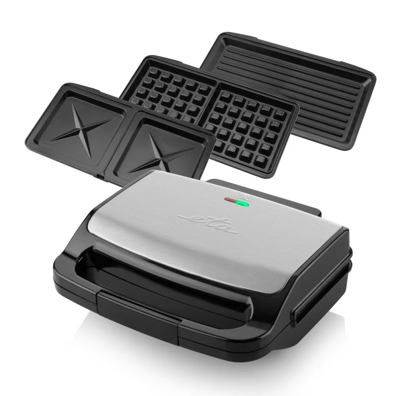 Sandwichmaker ETA Caldo 6151 90000 schwarz/rostfreier stahl