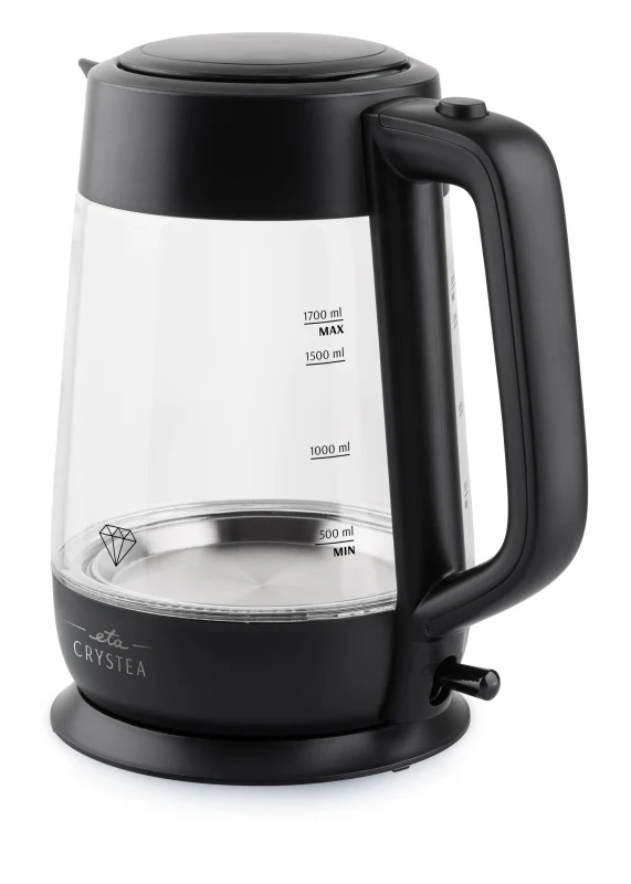Elektrischer Wasserkocher ETA Crystea 6154 90000 schwarz/glas