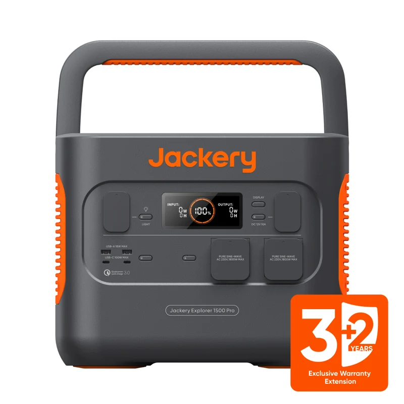 Jackery Explorer 1500 Pro Tragbare Powerstation (Generalüberholt)