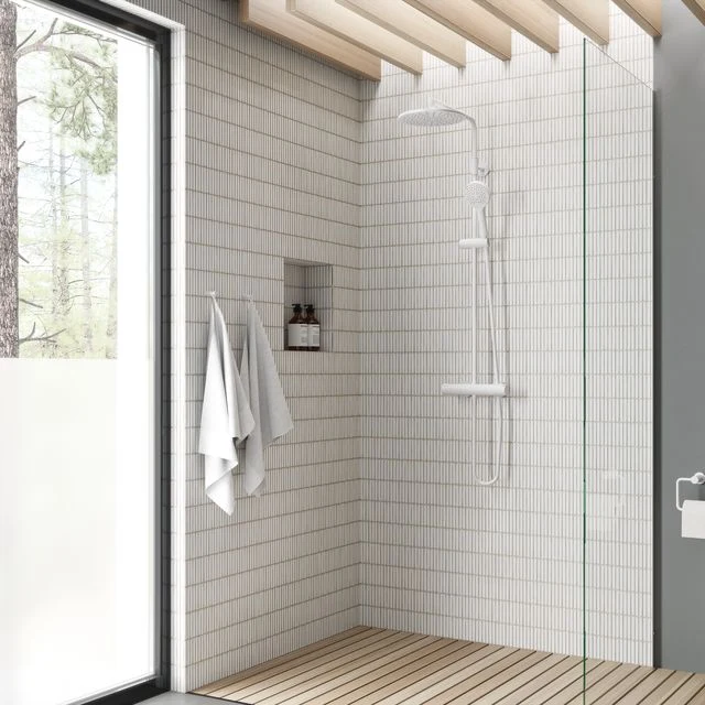 DAMIXA Silhouet Thermostat Duschsystem Mattweiß