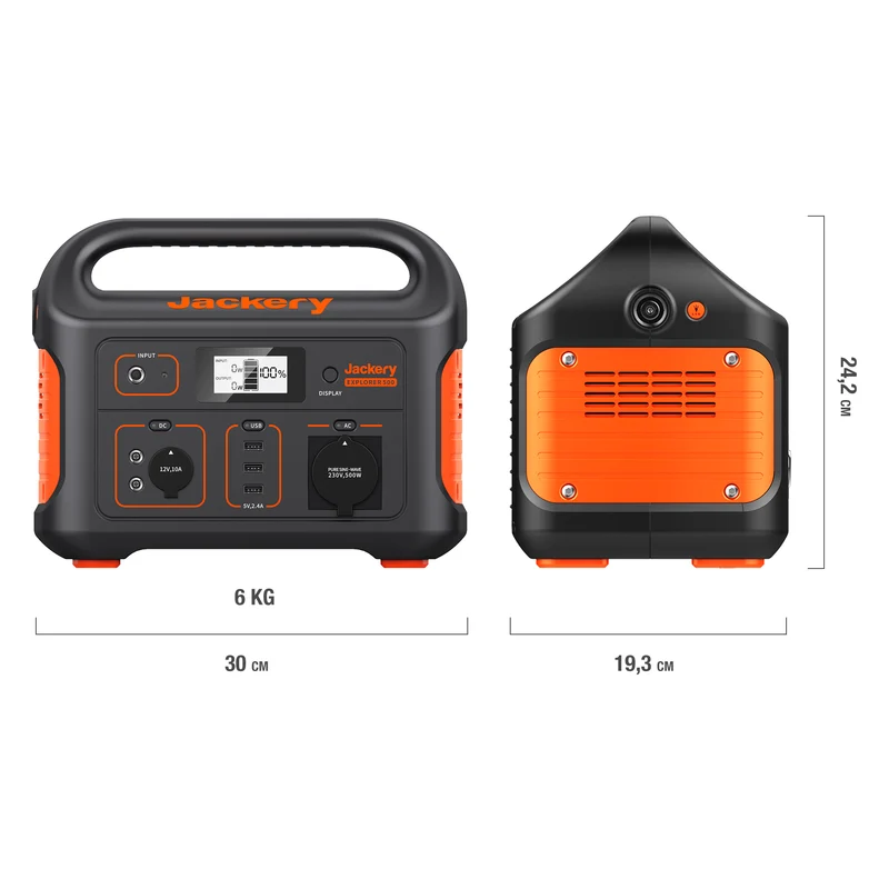 Jackery Explorer 500 Tragbare Powerstation (Generalüberholt)