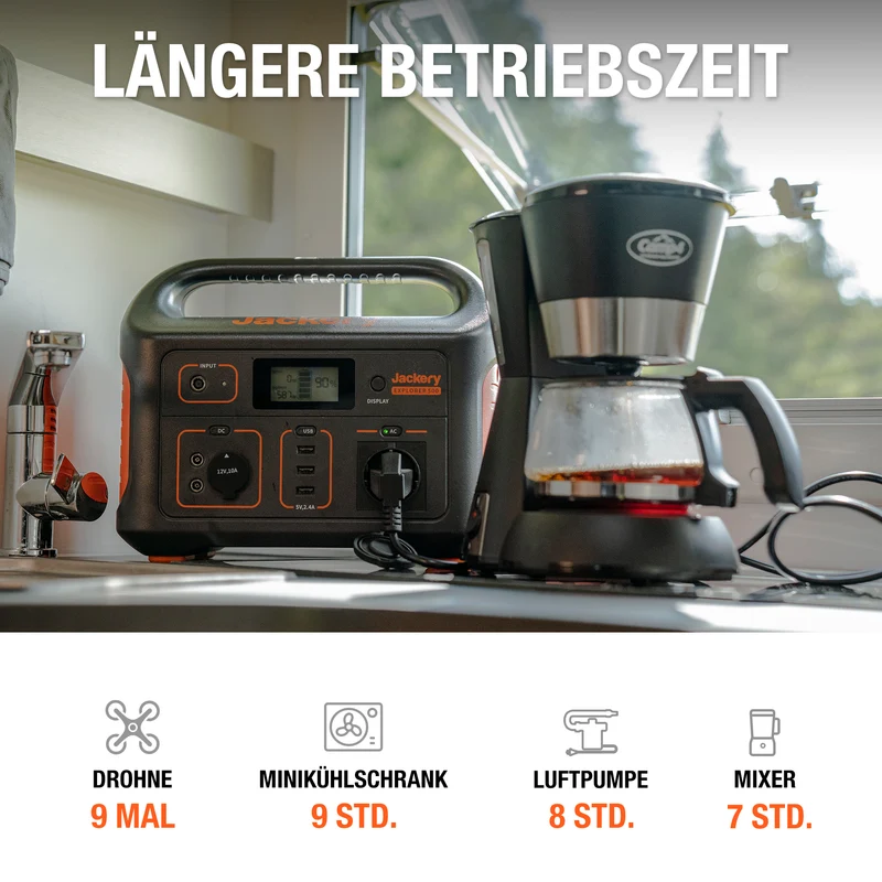 Jackery Explorer 500 Tragbare Powerstation (Generalüberholt)