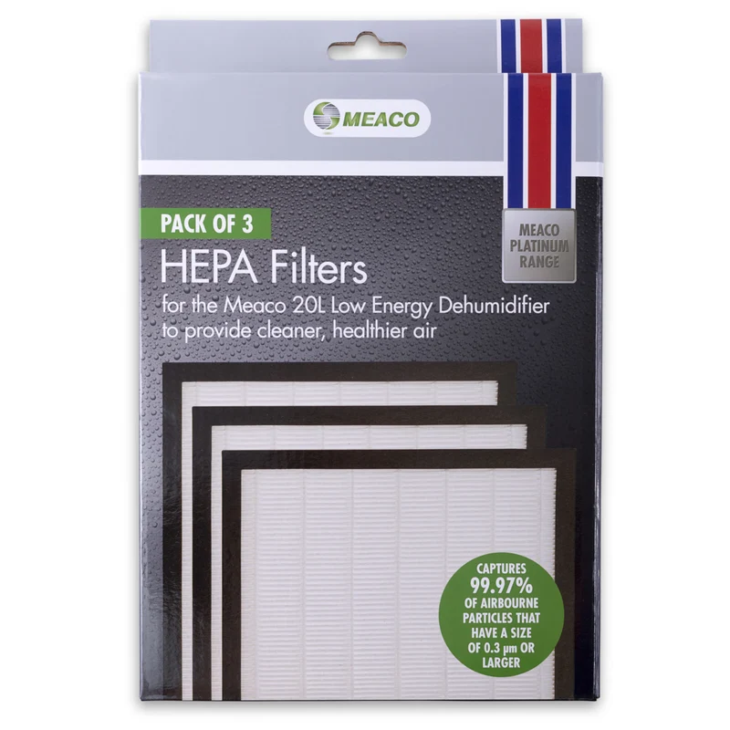 Meaco 20L LE HEPA-Filter (3er Pack)
