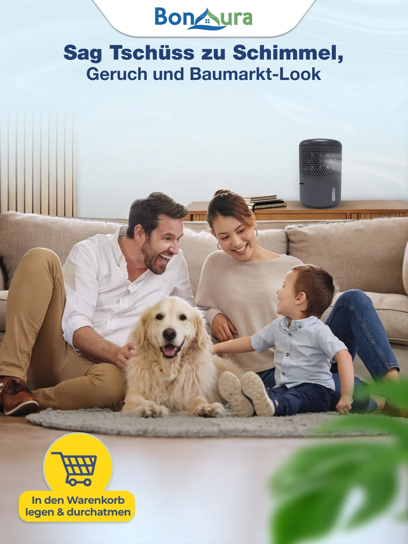 AirOne Neo Bundle aus Luftentfeuchter ohne Strom und 5 x Granulat 680g