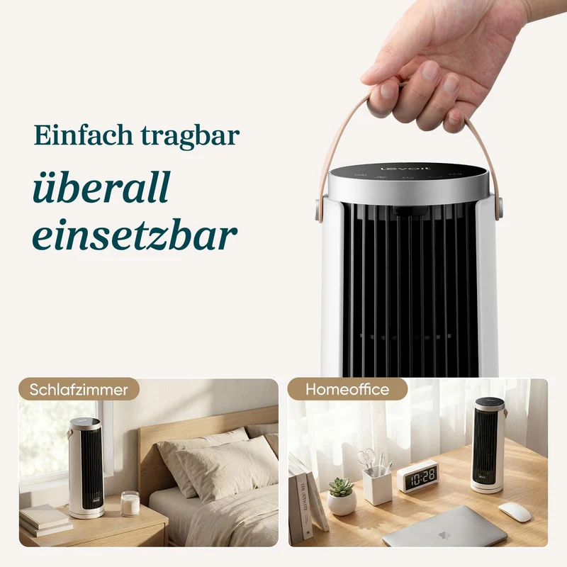 Levoit Windi Mini – Kompakter Tischventilator in Weiß