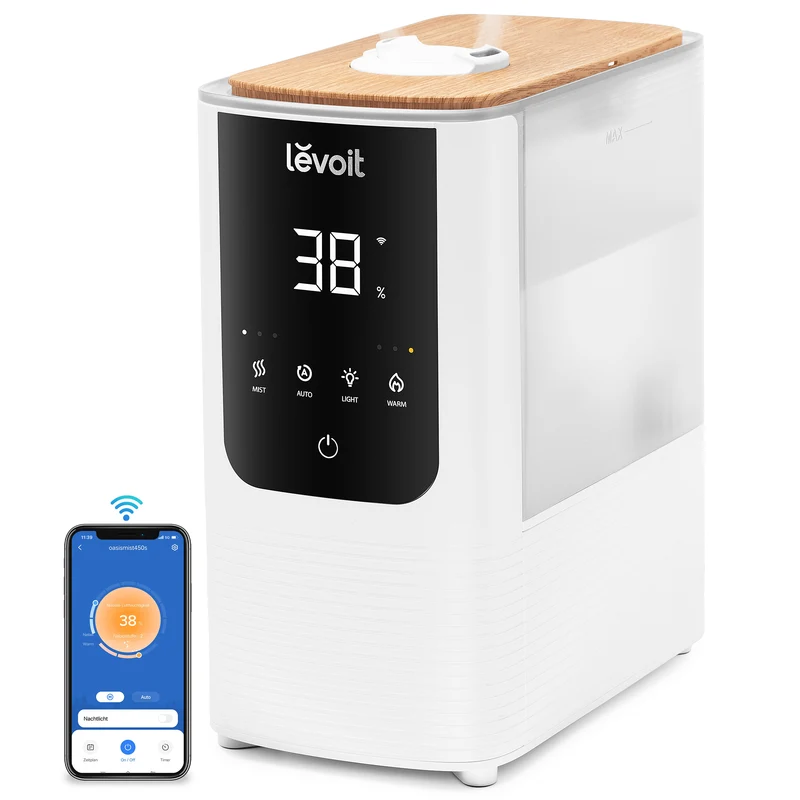 Levoit OasisMist 450S Smart Luftbefeuchter + Entkalkungspads set