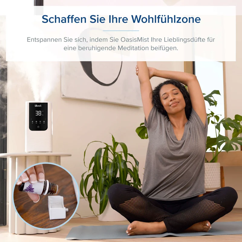 Levoit OasisMist 450S Smarter Luftbefeuchter mit Warm- und Kaltnebel