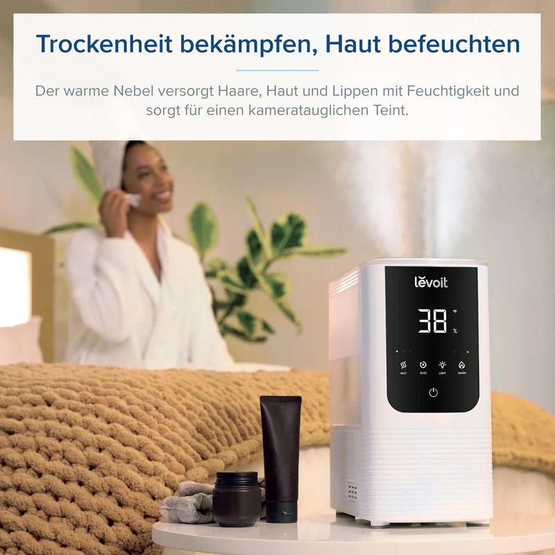 Levoit OasisMist 450S Smarter Luftbefeuchter mit Warm- und Kaltnebel