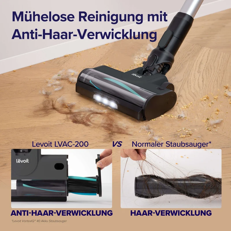 Levoit LVAC-200 Akku-Staubsauger - Grau Edition