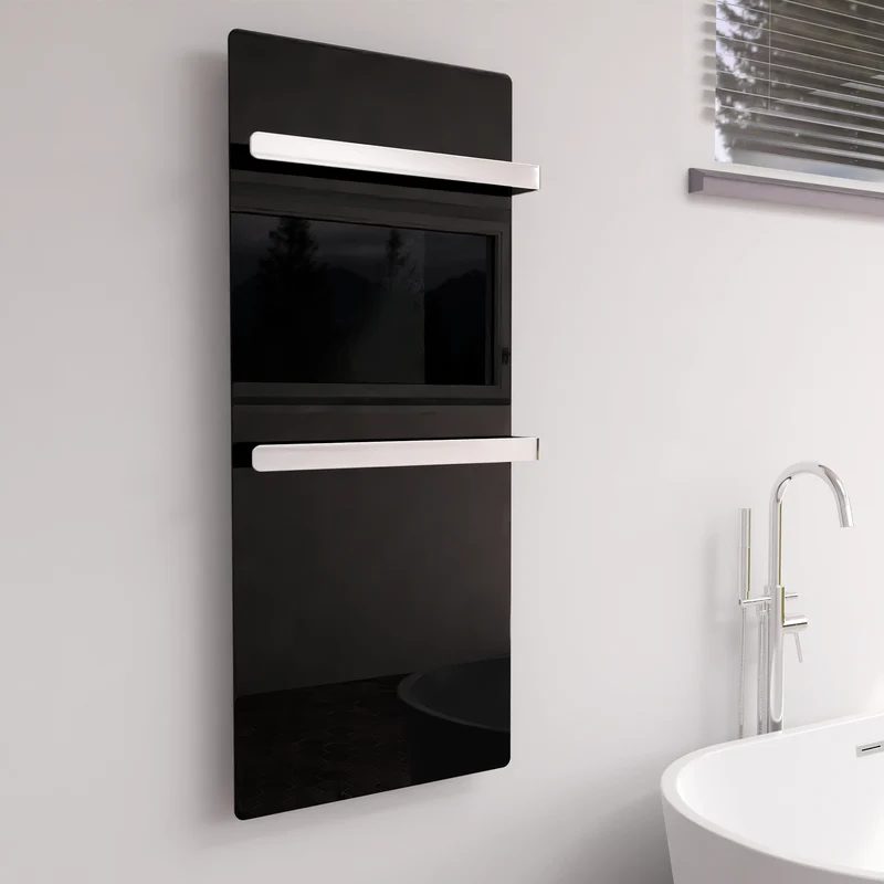 ZenSwiss furo - 42 x 120 cm - Glanz Schwarz