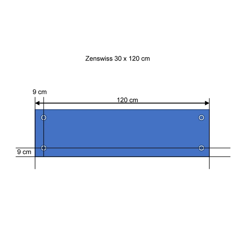 ZenSwiss Deluxe - 280 W / 30 x 120 cm - Matt Weiss
