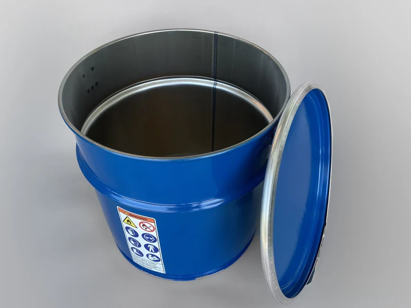 Open-Top Drum Particle Collecting Bin, 36 Liter