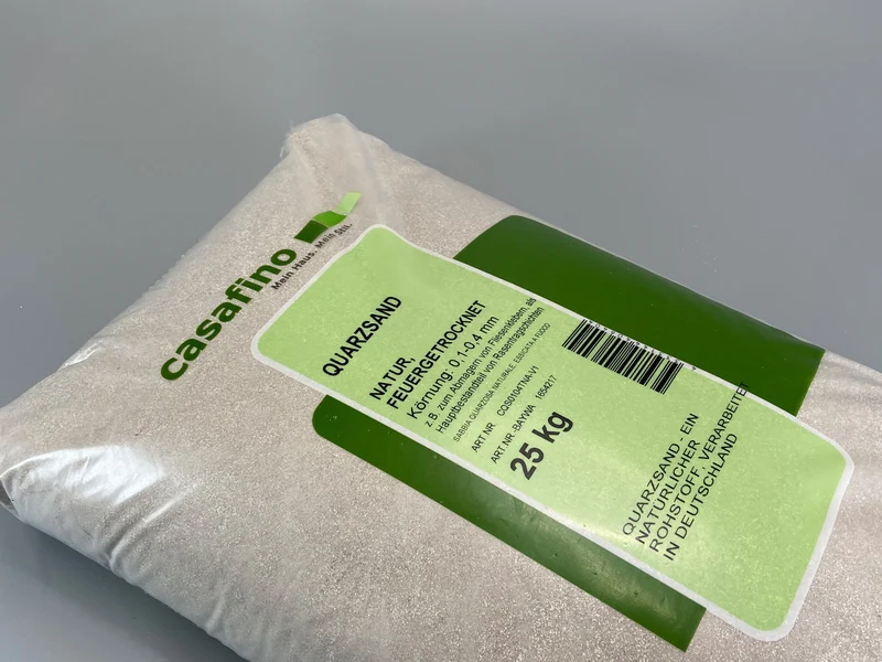 Quartz Sand 0.1-0.4mm, 25kg