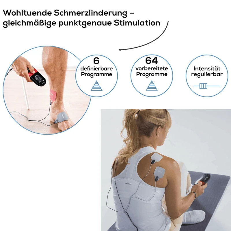 Digitales TENS-EMS-Massagegerät mit Wärmefunktion