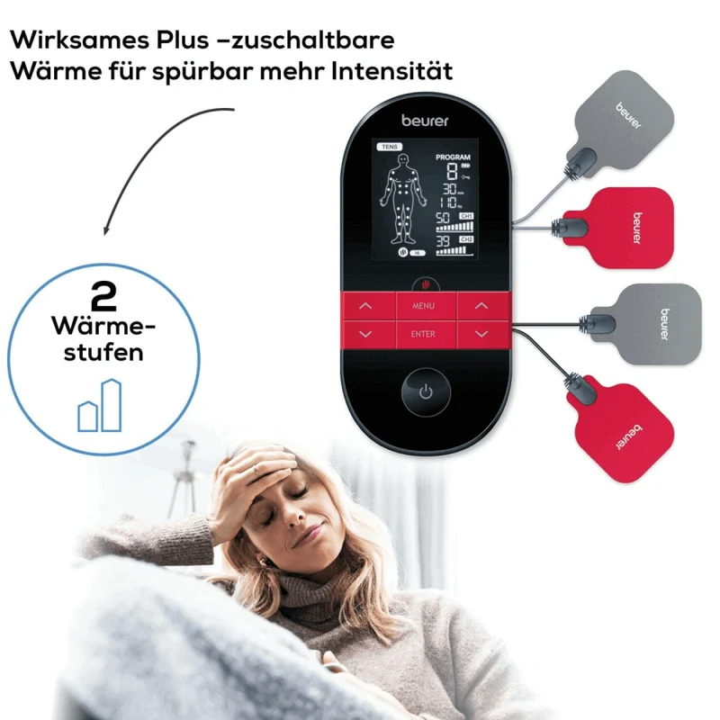 Digitales TENS-EMS-Massagegerät mit Wärmefunktion