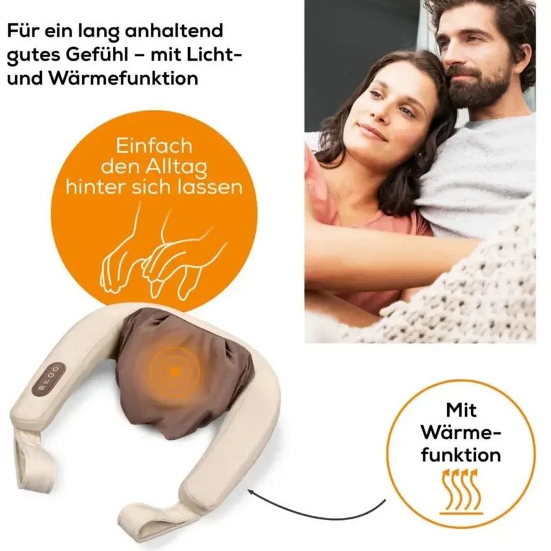 Nacken Massagegerät 4D mit Wärmefunktion für Entspannung