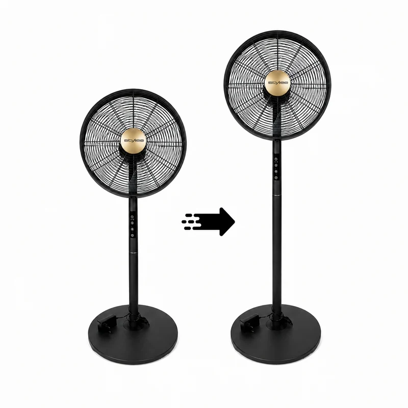 Titania Metall-Standventilator mit Fernbedienung