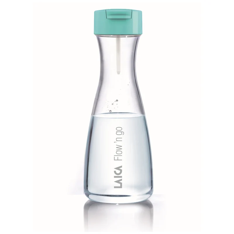Laica water bottle flow'n go with 1 x fast disk water filter - filter while you pour