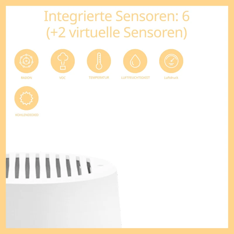 air-Q radon science - Luftanalysator (5 Sensoren + Science Option + zusätzlich CO2 Sensor)