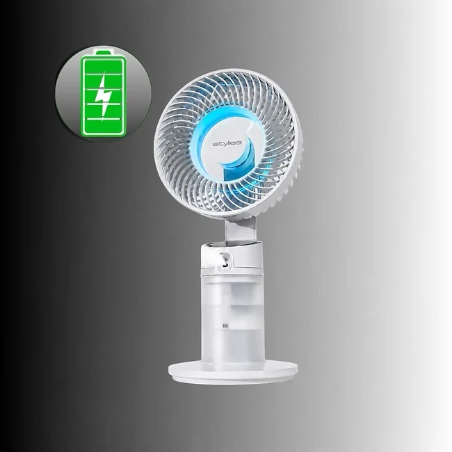 Dia 3-in-1 Akku-Tischventilator, Lüftkühler mit Ambientelicht