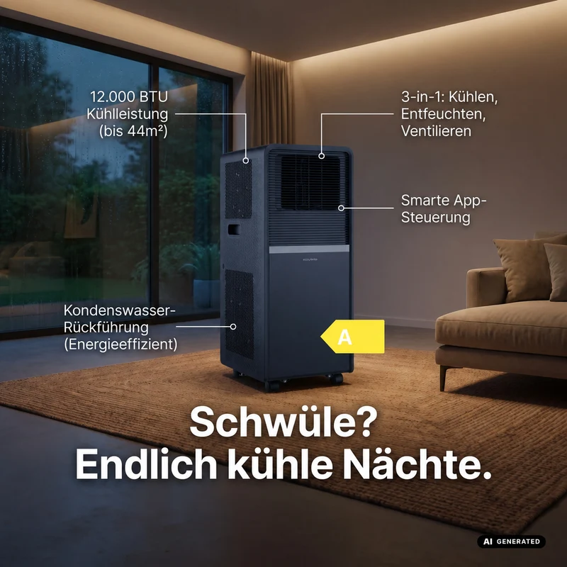 Arkturus Klimagerät mit Fernbedienung