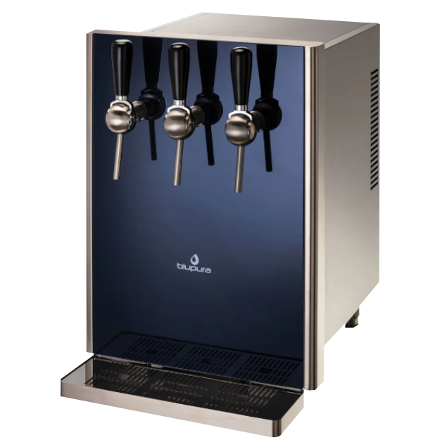 Blupura Bluglass Plus water cooler (80 liters per hour) - Luxury design water cooler with carbonation