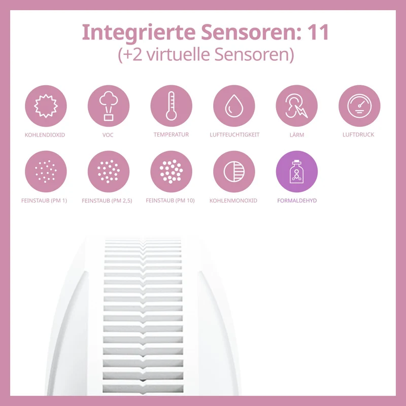 air-Q basic "formaldehyd special" | Luftanalysator (11 Sensoren)
