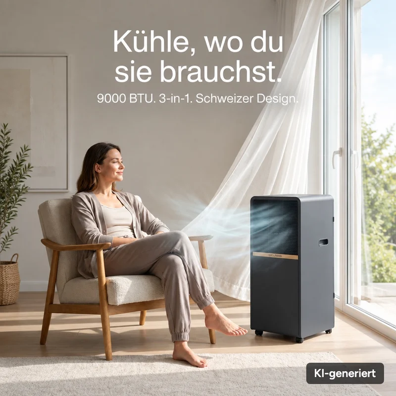 Polarix Klimagerät mit Fernbedienung