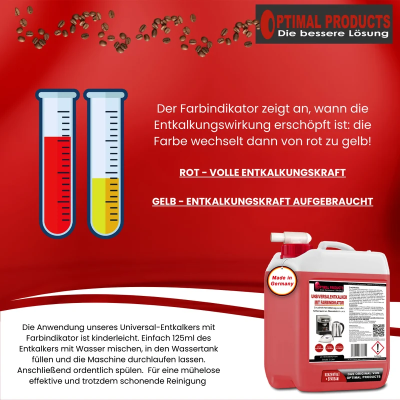 Universalentkalker mit Farbindikator