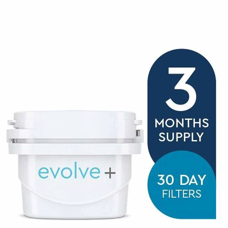 Aqua Optima Evolve+ single life water filter 3pack | 3 x 100 liter | Replacement filter Aqua Optima, Brita® Maxtra®, Maxtra+®