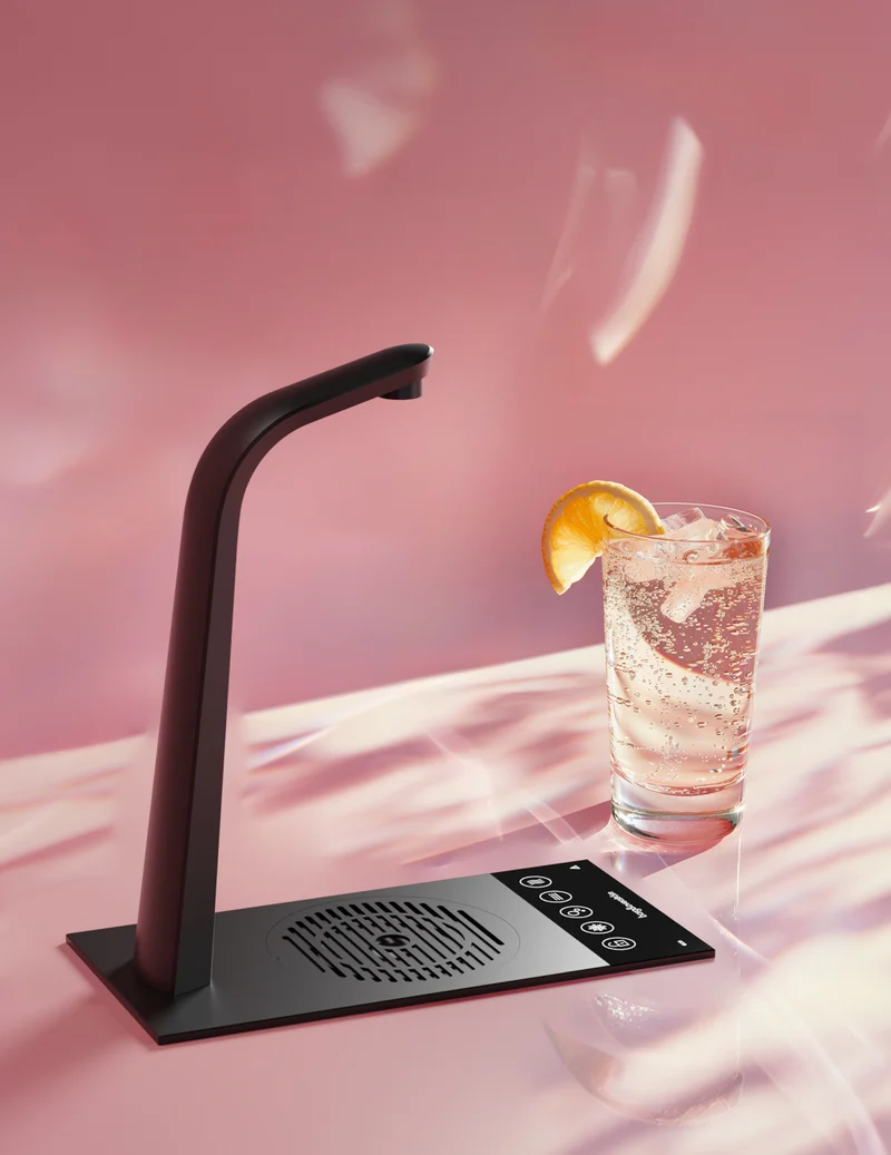 Habit Tap T3 built-in mains water cooler with hot water and energy-efficient EcoMode - sparkling water optional | 1 to 75 users (50 or 80 litres / hour)