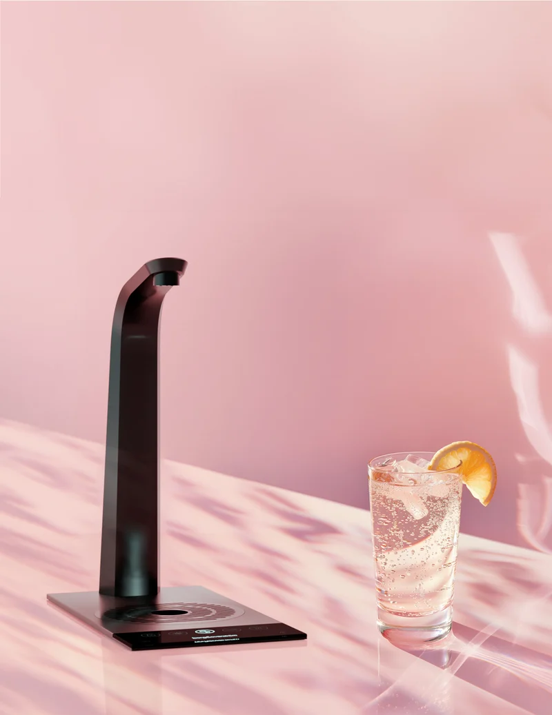 Habit Tap T3 built-in mains water cooler with hot water and energy-efficient EcoMode - sparkling water optional | 1 to 75 users (50 or 80 litres / hour)