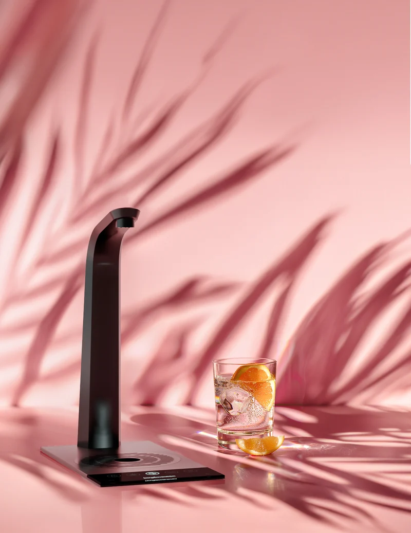Habit Tap T3 built-in mains water cooler with hot water and energy-efficient EcoMode - sparkling water optional | 1 to 75 users (50 or 80 litres / hour)