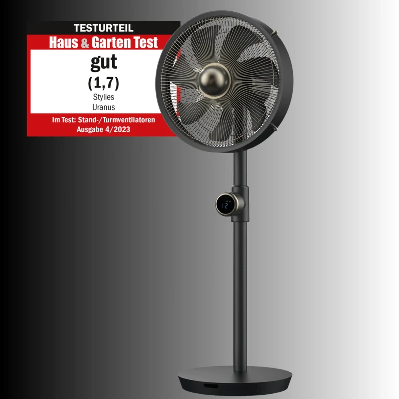 Uranus Metall-Standventilator - Testurteil (Note 1,7) mit Fernbedienung