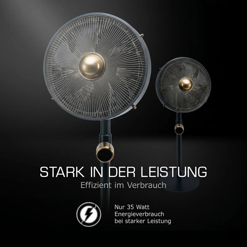 Uranus Metall-Standventilator - Testurteil (Note 1,7) mit Fernbedienung